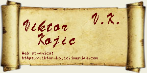 Viktor Kojić vizit kartica